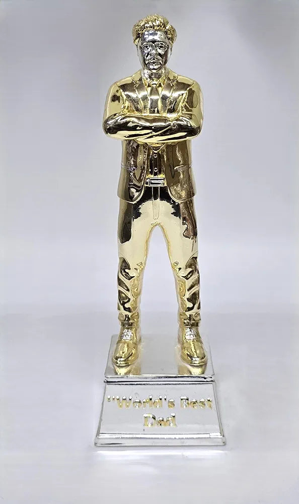 Gold Art India Best Father Figurine Gold & Silver Plated World's Best Father
