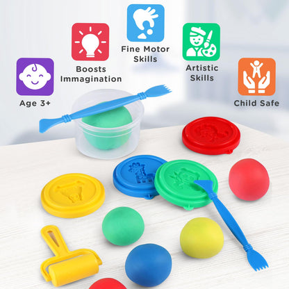 Play Nation Premium Dough Clay Set for Kids 4 in 1