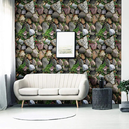 Jaamso Royals New Multi Color Stones Peel and Stick Self Adhesive Wallpaper 12
