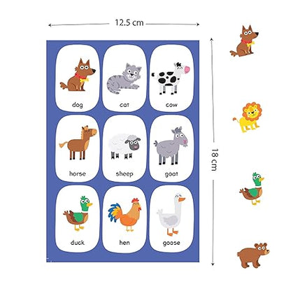 Popcorn Games & Puzzles Bingo World Around Us Matching Game for 3+ Kids Skills with 36 Tiles & 4 Boards