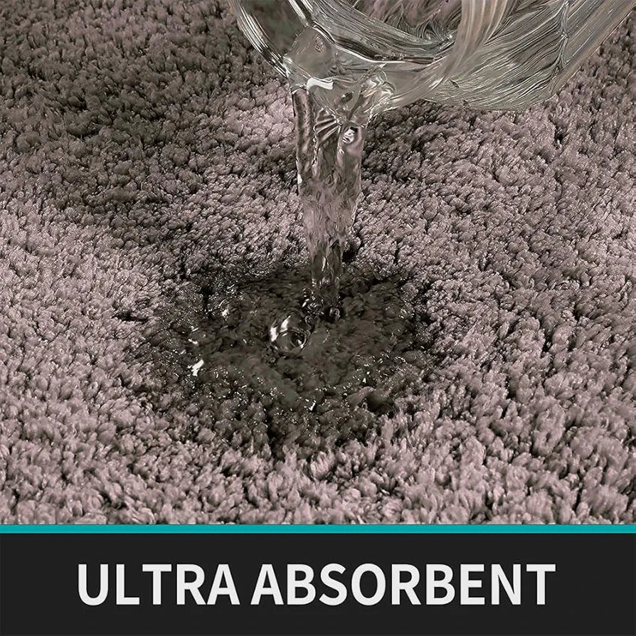 Luxe Home Bath Mat Super Soft Non Slip Vegas Mats for Bathroom 45x75 cm Colour Cocoa