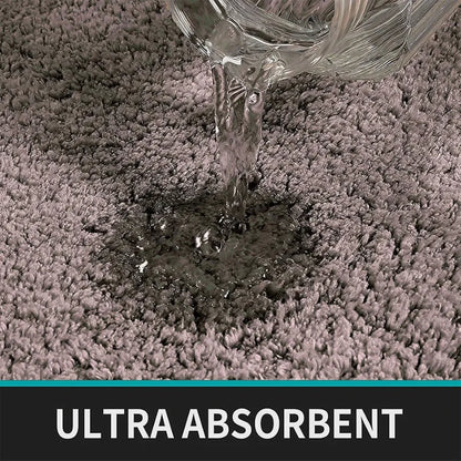 Luxe Home Bath Mat Super Soft Non Slip Vegas Mats for Bathroom 45x75 cm Colour Cocoa