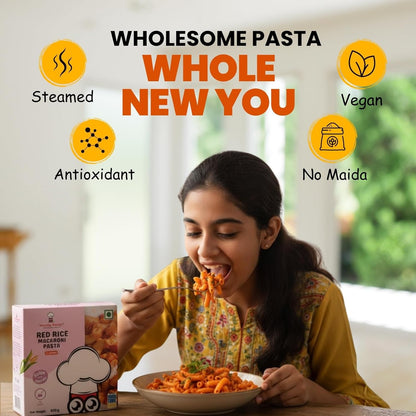 Healthy Master Millet Pasta Red Rice Macaroni - 400 gms