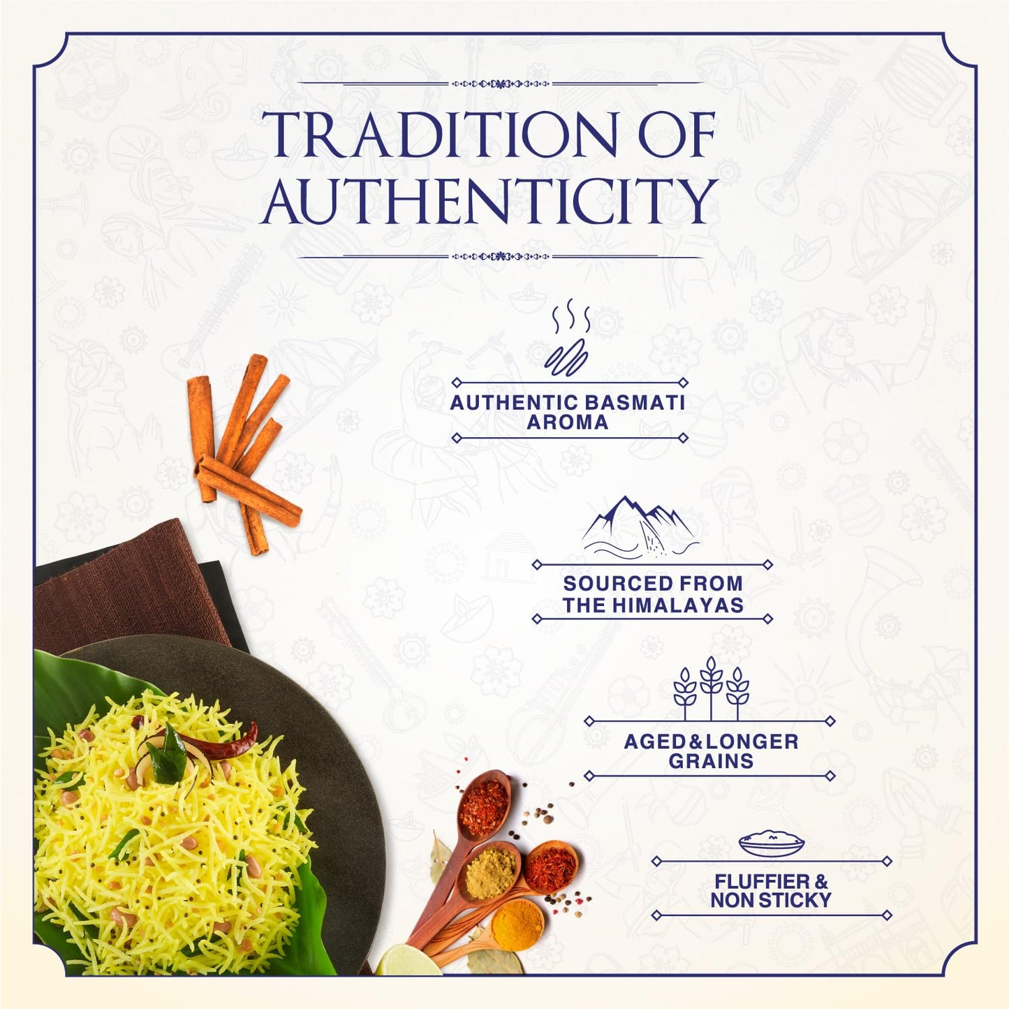 India Gate Traditional Pure Basmati Rice - 1000 gms