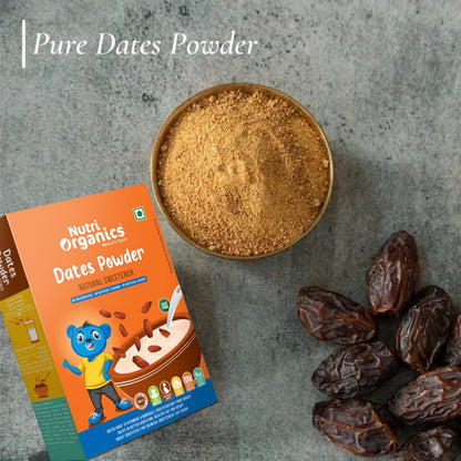 Nutri Organics Dry Dates/Kharik Powder Natural Sweetener, 200g (Coarse Kharek Powder/Date Sugar)