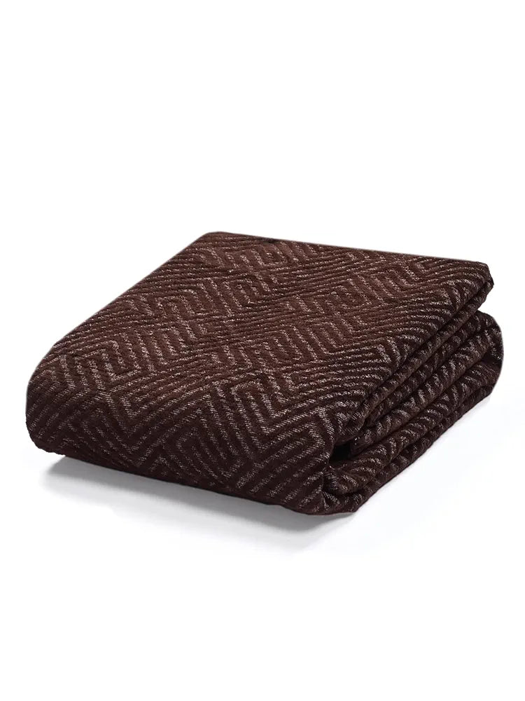 Saral Home Easy Living Chenille 3 Seater Sofa Cover Throw Brown