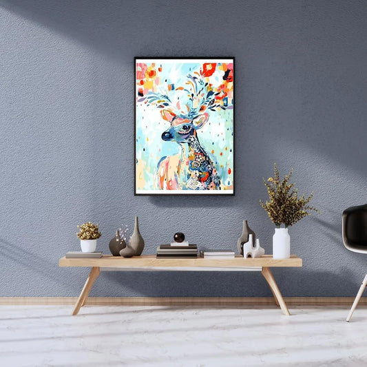 PIECE CRAFT Paint by Numbers for Adults | Painting Kit for Adults Beginners | Wall Decoration DIY with Canvas, Brushes & Acrylic Colors Home Decoration - Frameless