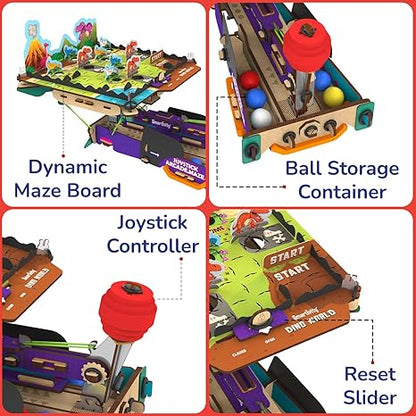 Smartivity Joystick Arcade Maze Toy for Kids 2in1 Space & Jungle Theme Adventures