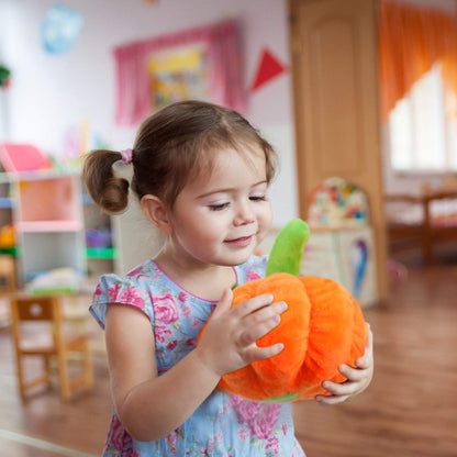 Tickles Halloween Pumpkin Soft Stuffed Plush Toy for Kids 12 cm Color Orange