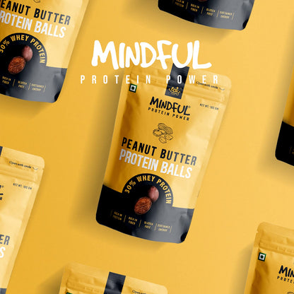Eat Anytime Mindful Healthy Peanut Butter Protein Balls - 100 gms(Pack of 2)