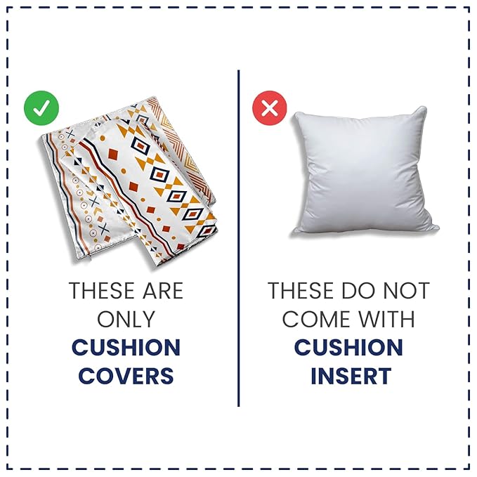 Urban Space Decorative Cotton Cushion Cover Set of 5 Colour Liberty Blue