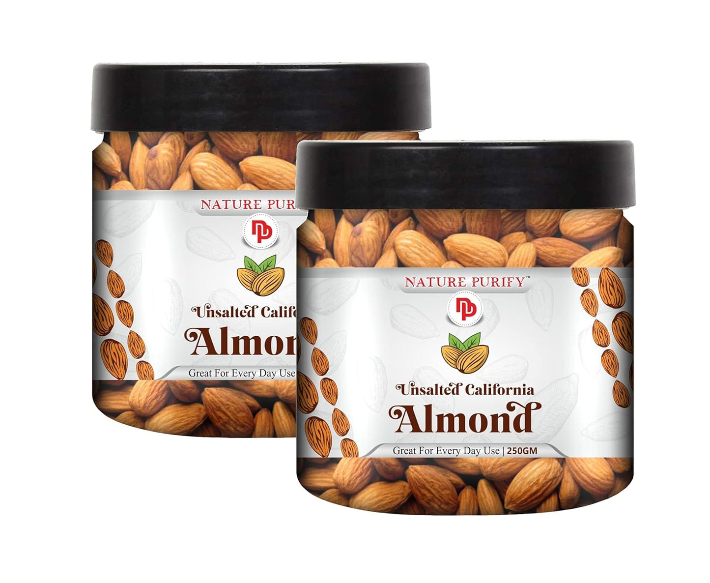 Nature Purify California Fresh Almonds - 250 gms (Pack of 2)