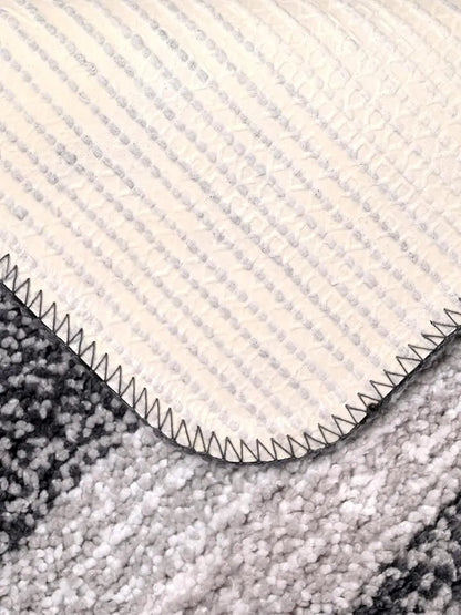 Status Contract Anti Slip Microfiber Mat for Bathroom Colour Black (Pack of 2)