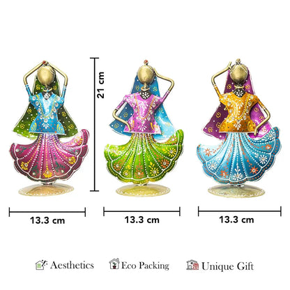 Ekhasa Nostrae Metal Show Pieces Rajasthani Dancers
