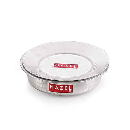 Hazel Langdi Kitchen Ware Aluminium Tope Set with Lid 1300 Ml Round Bottom