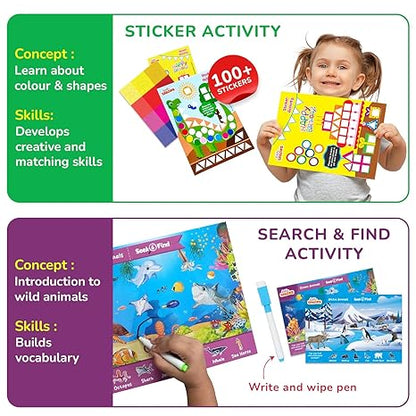 Smartivity Montessori Based Busy Box Boys and Girls 7in1 Preschool Learning Activity