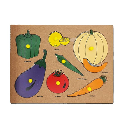 Kids Mandi Wooden Puzzle Learning Educational Board Multicolor