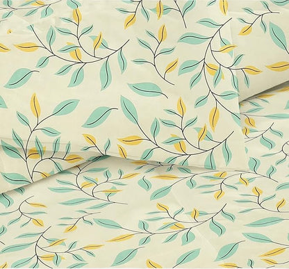 BSB Home Beautiful Print Cotton Reversible AC Blankets Comforter for Single Size Bed