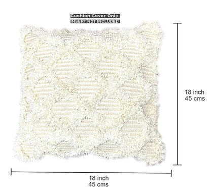 Sajavat Home Hand-Knitted Pure Cotton 3 Seater Sofa Throw Colour Beige Multi