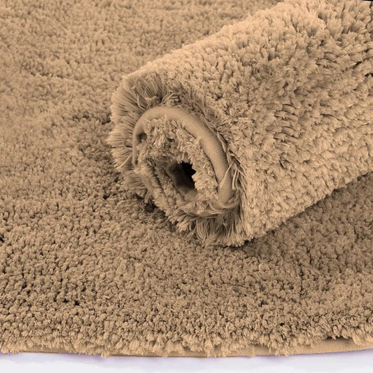 Luxe Home International Microfiber Bath Mat Super Soft Non Slip Vegas Rectangular Mats Colour Gold