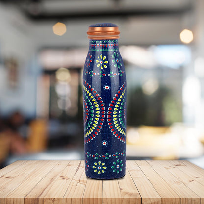 Cello Cop-pura Good Earth Copper Water Bottle | 1000ml | Mandala