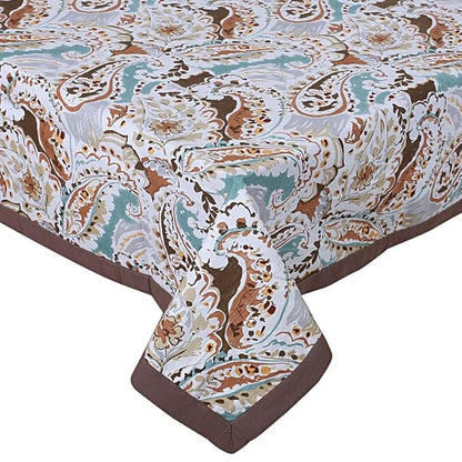 Texstylers Pure Cotton Jaipuri Print 60x90 Inches 6 Seater Dining Table Cloth Cover Rectangular 21