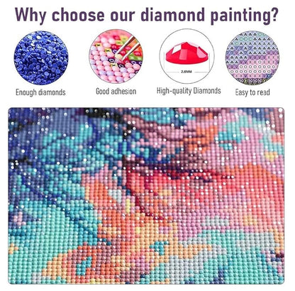 Trexee 5d Diamond Painting By Number Kits For Adults & Kids 12x16 inch Diy Full Drill Color 37