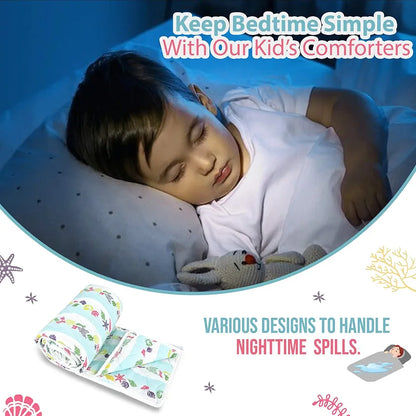 Divine Casa 120 GSM Cotton Single Kids Comforter Soft & Lightweight All-Season Blanket Colour Cosmic Sky
