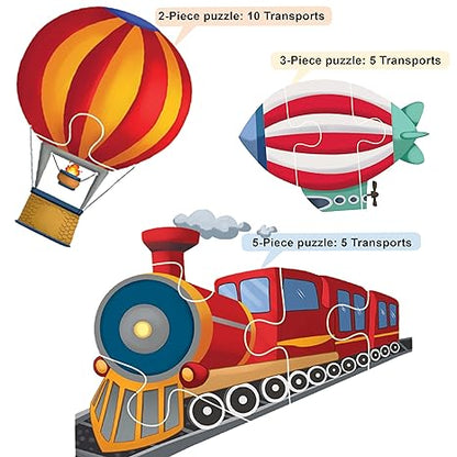 The Book Tree Transport Puzzle for Kids 60 Pieces Captivating Illustrations Educational & Fun Learning