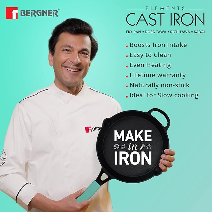 Bergner Elements Cast Iron 26 Cm Fry Pan