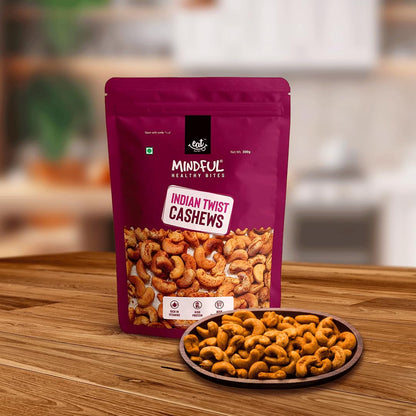 Eat Anytime Mindful Healthy Indian Twist Cashew - 300 gms
