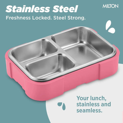 Milton Bravo 3 Steel Thermoware Lunchbox