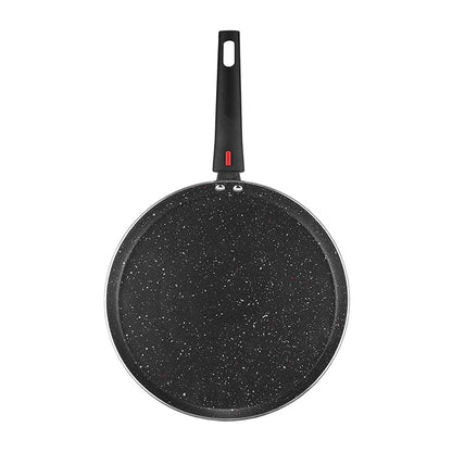 Vinod Popular Aluminium Non Stick Dosa Tawa with Detachable, Removeable Handles - 28 cm / 3 mm Thick