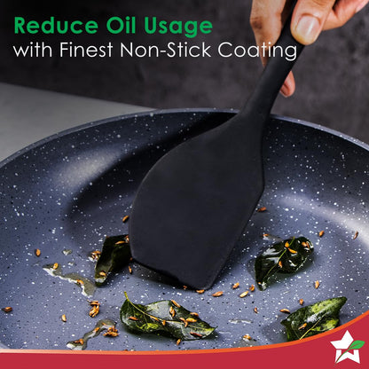 Wonderchef Duralite Die-cast Non Stick Fry Pan 24cm | 1.2 L | Grey