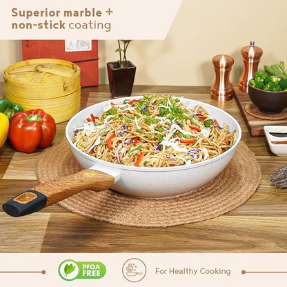 Bergner Naturally Forged Nonstick 28cm Wok | 3.3 L Capacity