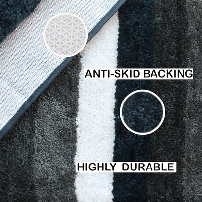 Luxe Home Bathmat 2500 GSM Microfiber Anti Skid Slip Mats Colour Forest Green (Pack of 2)