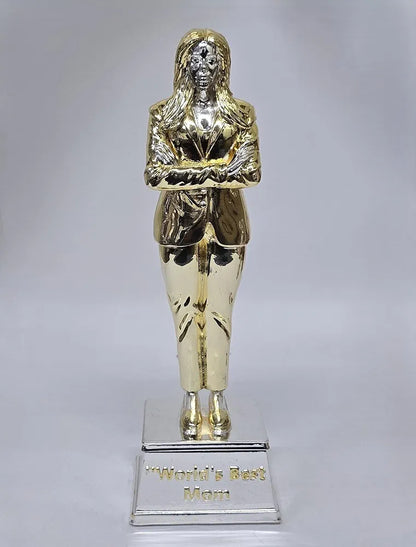 Gold Art India Best Mother Trophy FigurineGold & Silver Plated