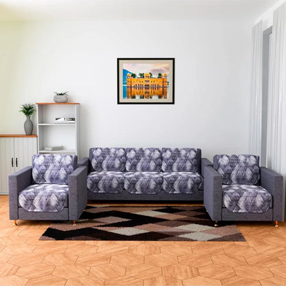Kuber Industries Sofa Cover Set 5-Seater for Home Decor Shaded Venus Gray