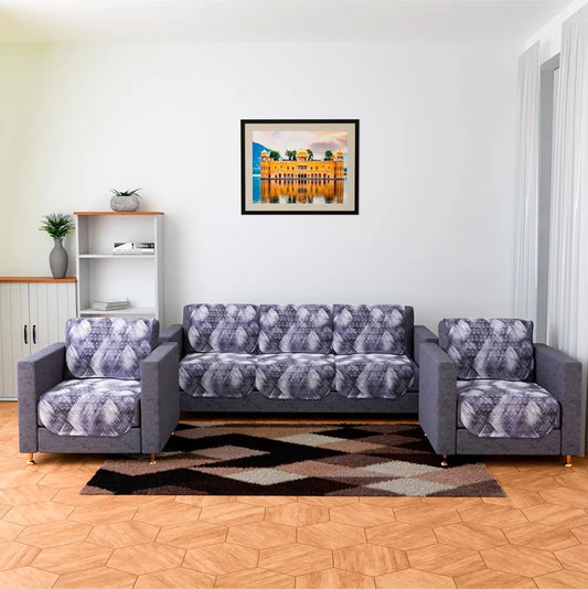 Kuber Industries Sofa Cover Set 5-Seater for Home Decor Shaded Venus Gray