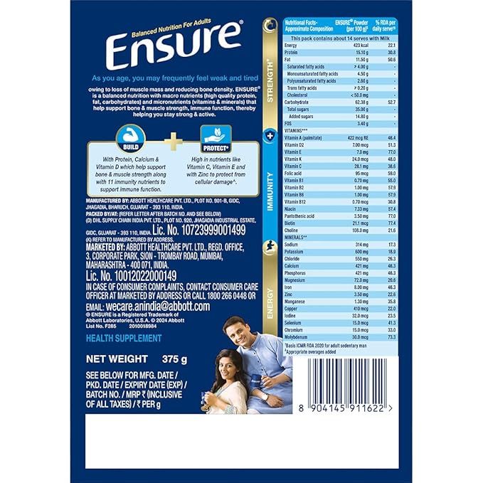 Ensure Nutritional Powder Vanilla Flavour