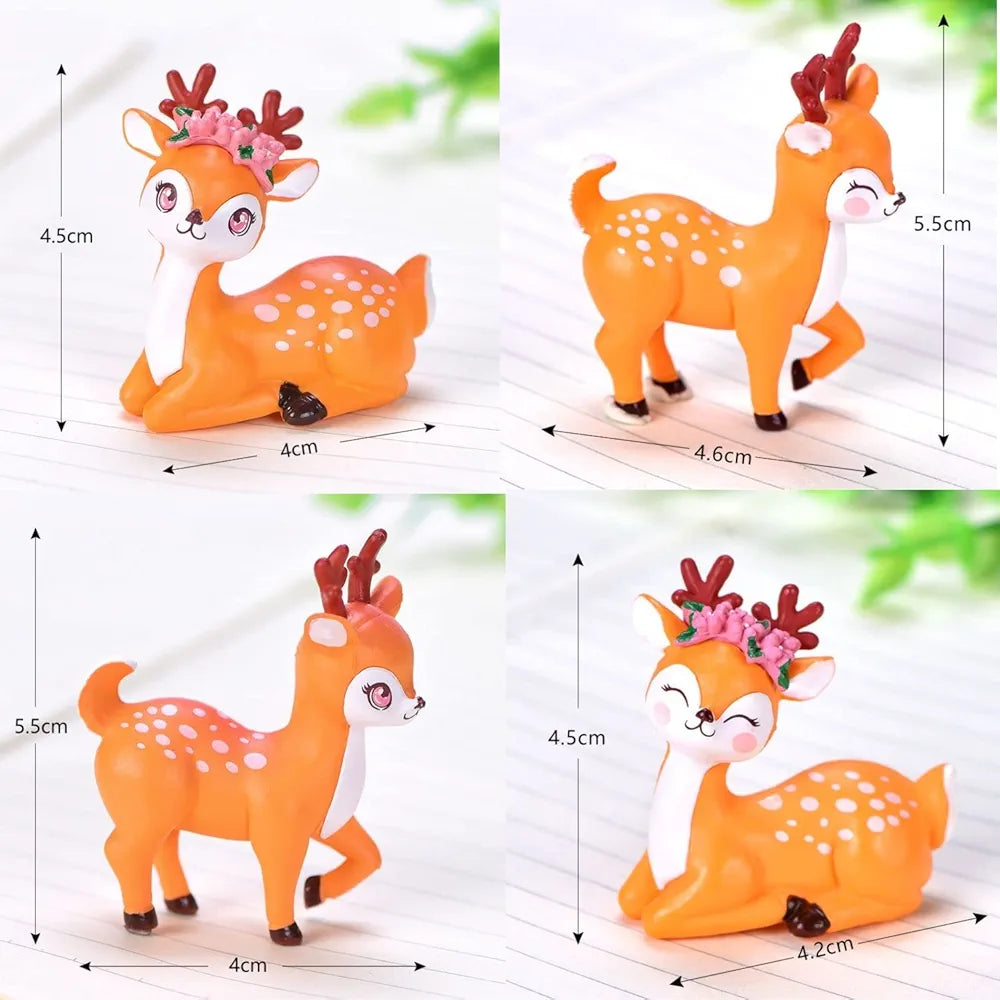 Satyam Kraft Resin 1 Set Deer Miniature Figurines