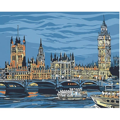 Craftmate Diy Paint By Numbers Rolled Canvas Art And Craft Kit For Adults And Kids Mountains 20 Inch X 16 Inch