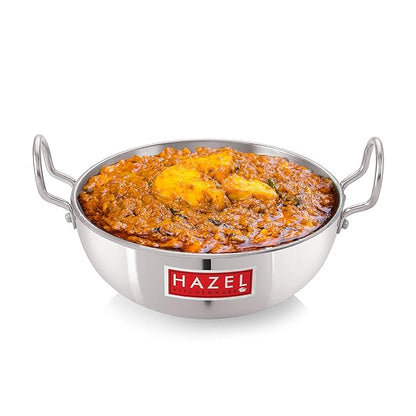 Hazel Aluminium Kadai for Cooking 6000 ml with 4 mm Kadhai Aluminium Big Size Multipurpose