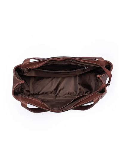 Zouk Jute Handcrafted Vegan Leather Women's Shoulder Luna Handbags