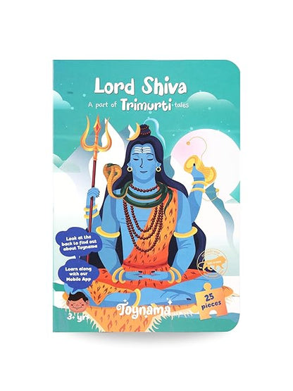 Toynama Educational Toys for Kids - Shiva 25 Pcs Jigsaw Puzzles Ages 3+ | Cultural Interactive Learning