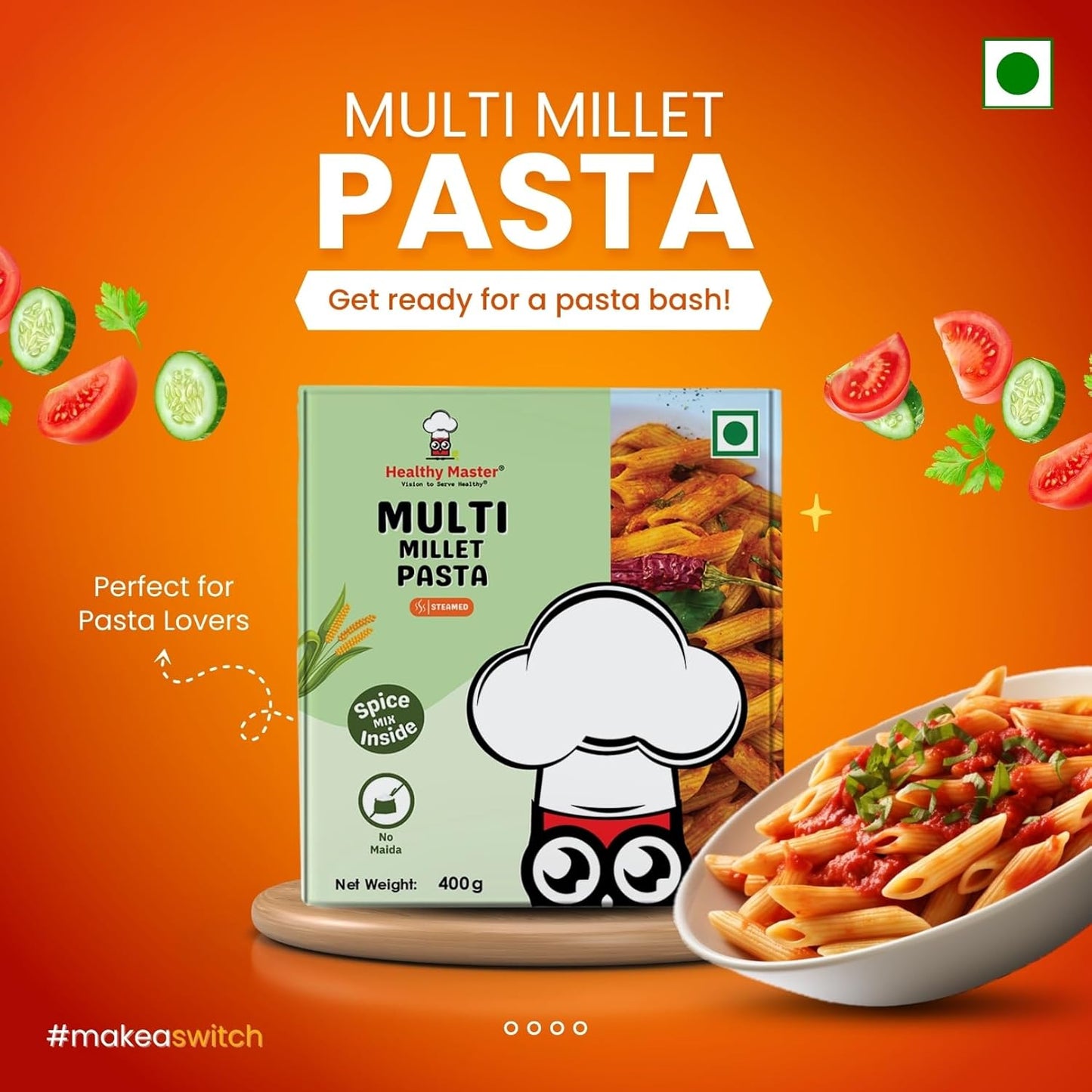 Healthy Master Multi Millet Pasta - 400 gms