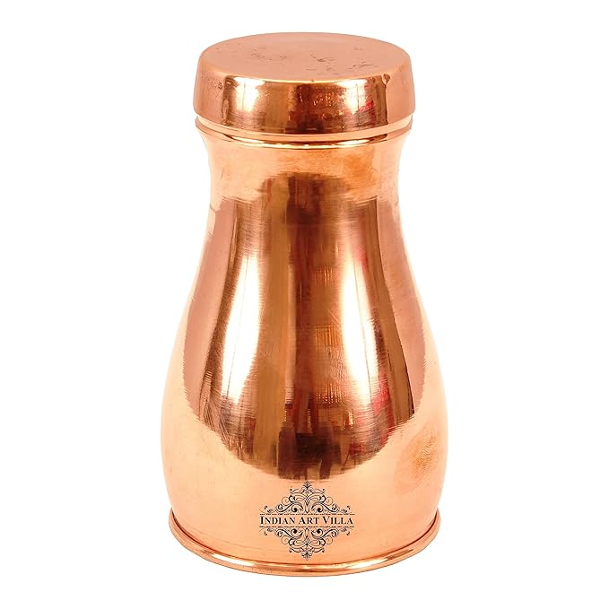 Indian Art Villa 5.5" X 3.0" Pure Copper Wine Glass Goblet Tumbler Cup | 490 ml