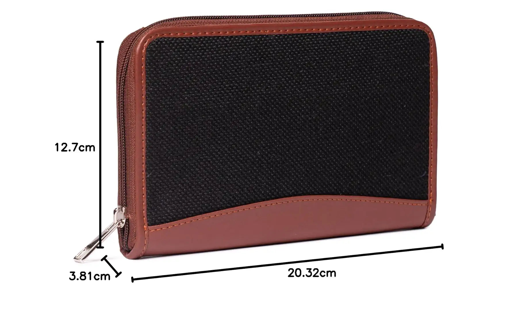 Zouk Wallets for Women Handmade Wallets for Females Vegan Leather and Jute