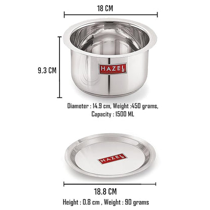 Hazel Induction Base Tope Stainless Steel Induction Bottom Tope Thick Heavy Flat Base with Steel Lid