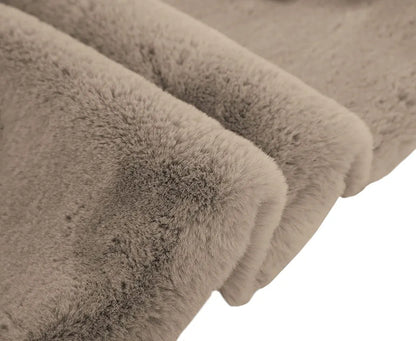 Luxe Home International Ruffle Floor Rug 4 X 6 Ft Colour Taupe